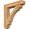 Ekena Millwork Merced Craftsman Rough Sawn Bracket w/ Offset Brace, Western Red Cedar, 8"W x 40"D x 40"H BKT0806X40X40MRC04RWR - alternate 1